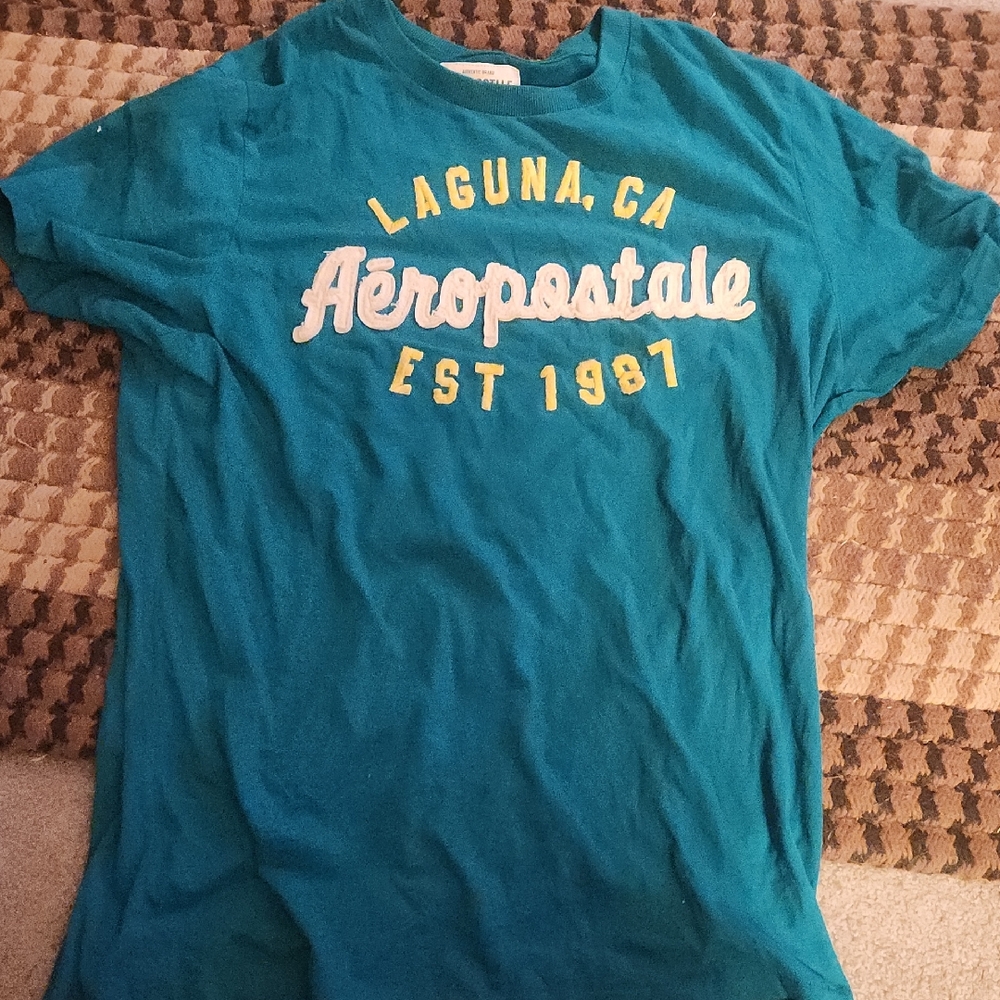 Aeropostale Mens Teal Graphic Tee XL